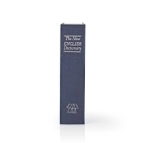 Dictionar seif secret cu cifru, cutie de valori camuflata, seif carte, 24 x 15.5 x 5.5 cm, albastru