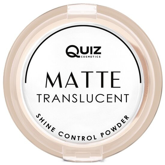 Pudra Matte translucent Quiz Cosmetics, white, 10g
