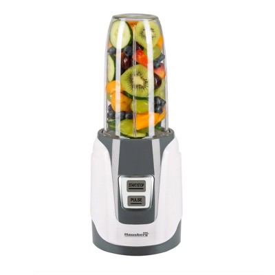 Blender Hausberg, 1000 W, 1000 ML, functie impuls, 2 capace etansare, motor cupru, Alb foto