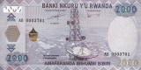 Rwanda 2000 Francs 2014 - B11, P-40 UNC !!!