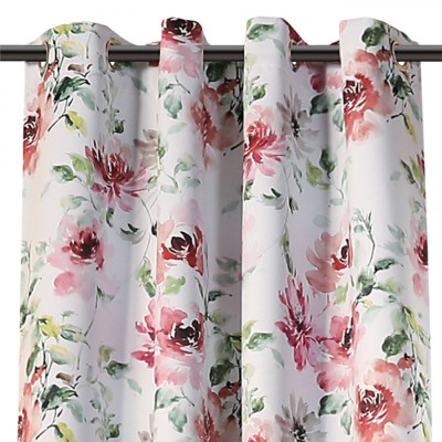 Set 2 draperii blackout , Zola, Model floral, 140x250 cm foto
