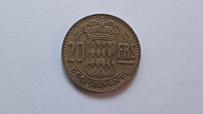 Monaco- 20 franci/francs 1951