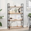 VidaXL Rafturi suspendate 3 buc. 80x20x2 cm lemn masiv acacia netratat