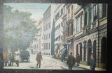 Carte postala, Constantinopole, Rue des Petits-Champs, Pera, color