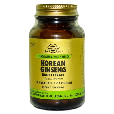 Sfp korean ginseng root extract veg.60cps solgar foto