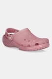 Crocs papuci Classic Frosted Clog culoarea roz, 210928