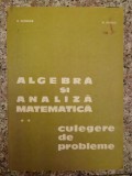 Algebra Si Analiza Matematica Vol.2 Culegere De Probleme - D.flondor N.donciu , B68, Didactica Si Pedagogica