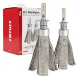 Kit 2 Becuri LED H1 50W RS+ Slim Series, 3500 Lumeni, 6000K, Canbus, 12-24V, Adaptor Rotativ 360&deg;, Durata 30000h