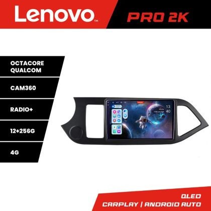 Navigatie Kia Picanto 2011-2015 Lenovo Kit-217 8 core QLED 2K 12+256 360 Android Waze USB Navigatie Internet Youtube Radio CarStore Technology