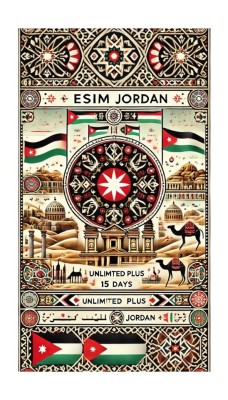 eSIM Jordan, Unlimited Plus, 15 Days foto