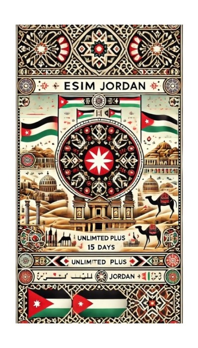 eSIM Jordan, Unlimited Plus, 15 Days