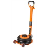 Cric pneumatic 3T NEO TOOLS, profil jos, 145-420 mm, cu roti