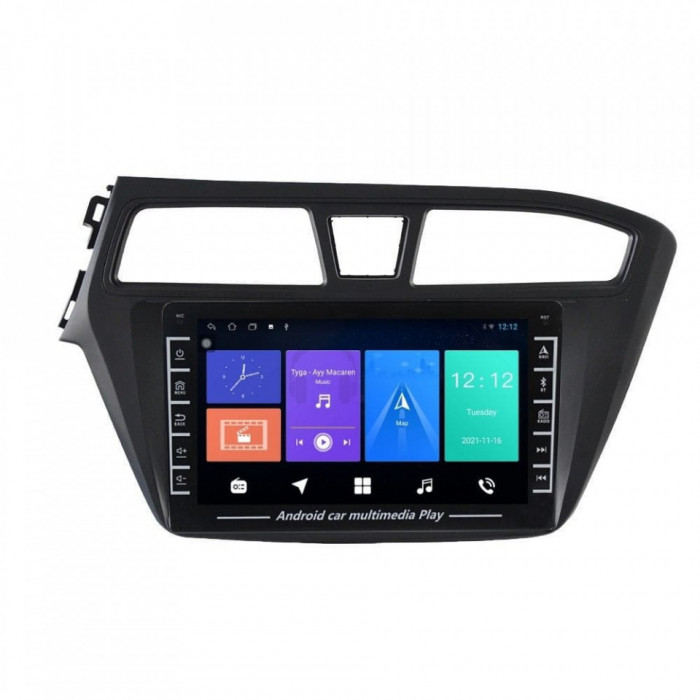 Navigatie dedicata cu Android Hyundai i20 2014 - 2018, 1GB RAM, Radio GPS Dual