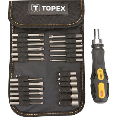 Set biti si tubulare cu surubelnita topex 39D352 HardWork ToolsRange foto