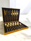 Set tac&acirc;muri 24 piese aurii cu model