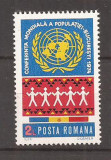 LP 855 Romania -1974-CONFERINTA MONDIALA A POPULATIEI , nestampilat