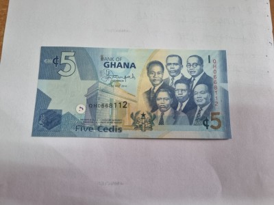 bancnota ghana 5c 2014 foto