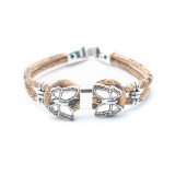 Cumpara ieftin Bratara dubla din pluta Butterflies