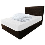 Set Saltea cu arcuri Dafin 140x200x22 plus pilota vara microfibra 180x200, Salt Confort