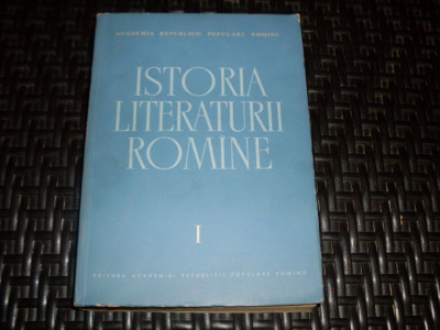 Istoria Literaturii Romane Vol. 1 - Colectiv ,552637 foto