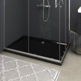 Gossi cadita de dus dreptunghiulara din abs, negru, 80x120 cm
