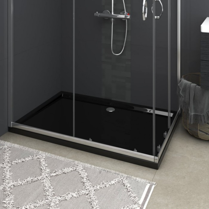 Gossi cadita de dus dreptunghiulara din abs, negru, 80x120 cm
