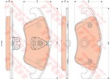 Set placute frana,frana disc FORD FOCUS II (DA) (2004 - 2012) TRW GDB1833