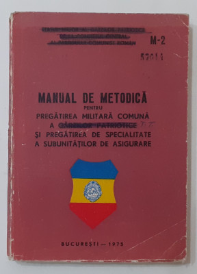 Manual de Metodica Pentru Pregatirea Militara A Subunitatilor de Asigurare -1975 foto