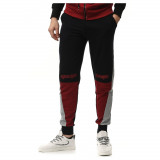 Pantaloni Sport De Barbati Gulian Negru Cu Rosu