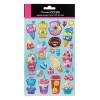 Set Autocolante 3D, Model Milkshake și &Icirc;nghețate, Multicolor, 23 Bucăți, Oem