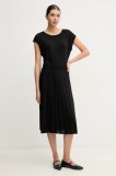 Marc O&#039;Polo rochie culoarea negru, midi, evazată, 503212359111
