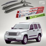Cumpara ieftin Ștergătoare Jeep Cherokee KK 2008-prezent | Set Față și Spate Flat &ndash; TeamCar&reg;