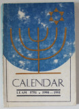 CALENDAR LUAH PE ANUL 5751 ( 1990 -1991 )