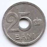 Romania 25 Bani 1921 - Ferdinand I, Aluminiu, 19 mm KM-44 (3)