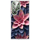 Husa personalizata pentru samsung galaxy s23 ultra, magsafe atasare magnetica, 3d flower medley 15