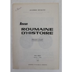 MEDAILLE FRANCAISE FRAPPE EN 1859 POUR UN ROUMAIN par OCTAVIAN ILIESCU , 1990