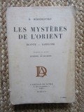 LES MYSTERES DE L 'ORIENT , EGYPTE - BABYLONE par D. MEREJKOVSKY , 1927