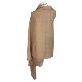 Esarfa dama uni 25VM, maro deschis 180 x 95 cm