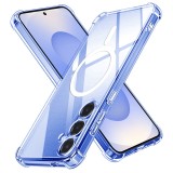Husa Samsung Galaxy S25 Techsuit Shockproof Clear Silicone MagSafe, transparenta
