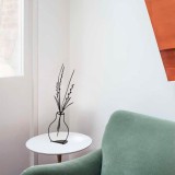 Obiect decorativ Flowerpot Negru 15x46 cm