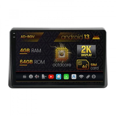 Navigatie Opel Movano Renault Master (2020-2024), Android 13, V-Octacore 4GB RAM + 64GB ROM, 9.5 Inch - AD-BGV9004+AD-BGRKIT377 foto