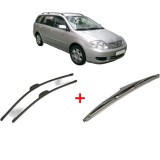 Cumpara ieftin Set 3 stergatoare TOYOTA COROLLA Estate (_E12_) 2002 - 2007, pentru parbriz si luneta, Bosch Twin