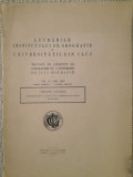 1927 Contribuții la studiul formării Deltei Dunării Gr. Vasilesco, Cluj franceza