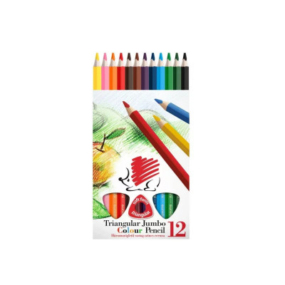 Creioane colorate Ico Arici triunghiulare 12/set foto