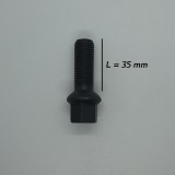 Prezon janta aliaj negru M14x1.5 35 mm pentru Mercedes