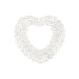 Aplicatie crosetata, dimensiuni 10,3 x 10,5 cm, Inima, Crisalida