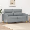 VidaXL Canapea cu 2 locuri, gri deschis, 120 cm, material textil 359227
