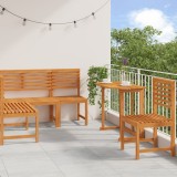 Set de dining pentru gradina Gossi 4 piese - lemn de acacia masiv