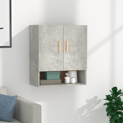 vidaXL Dulap de perete, gri beton, 60x31x70 cm, lemn compozit foto