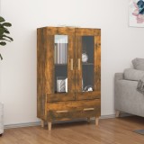 vidaXL Dulap &icirc;nalt, stejar fumuriu, 70x31x115 cm, lemn compozit